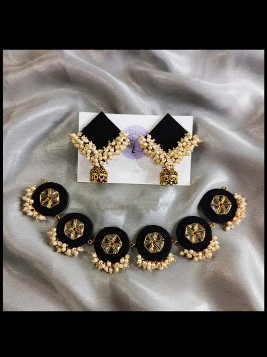Kalisha Choker Necklace Set |Necklace + Earrings
