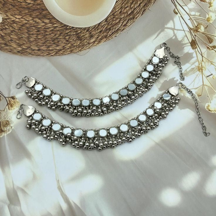 Chandani Metal Anklet set | Ghunghroo Payals