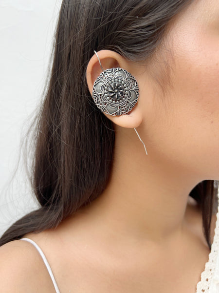 Sudarshana Ear cuffs | German Silver Balis
