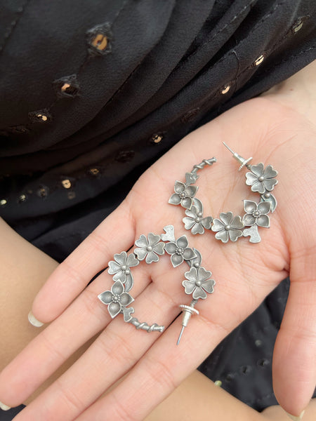 BiBi Earrings | German Silver Balis