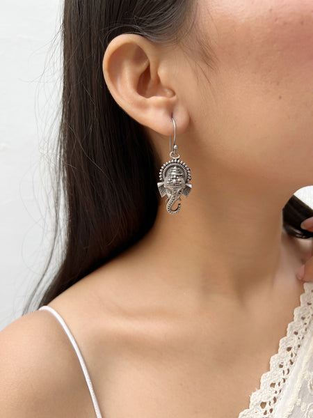 Gandeva Earrings | German Silver Balis