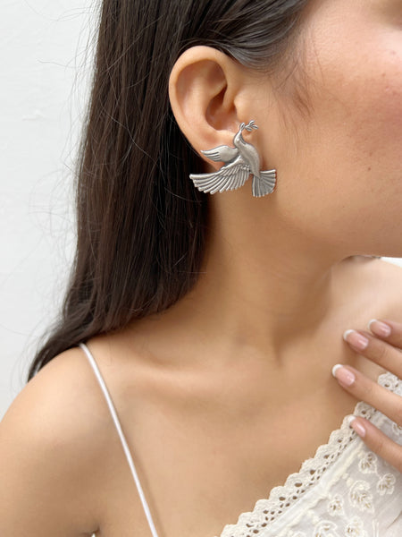 Pankhini Earrings | German Silver Balis