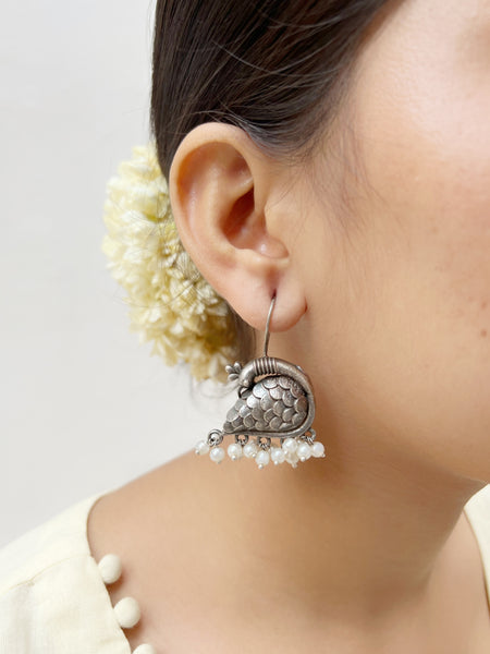 Mornisha Earrings | German Silver Balis
